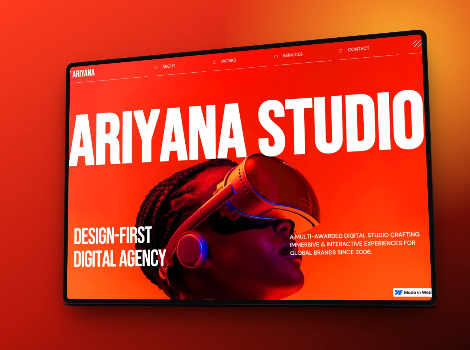Ariyana template preview